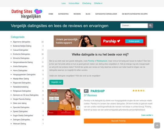 Dating Sites Vergelijken